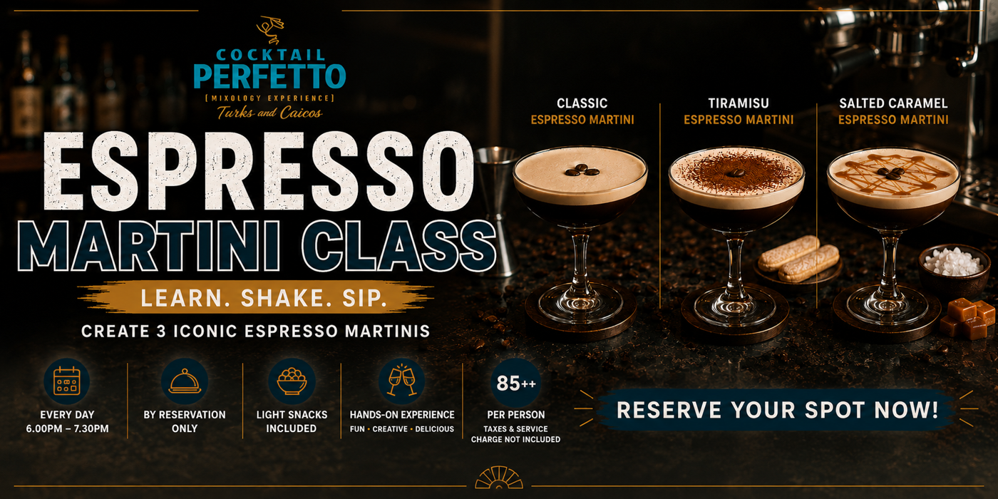 ESPRESSO MARTINIS - PROMO Cocktail Making Class (3 Drinks)